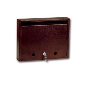   Postaláda lakótelepi/lépcsőházi cilinderzáras, antik bronz Genova 35x27x7 cm,