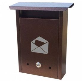   Postaláda álló kültéri levél  matricás cilinderzáras Bronz Klasszik 20x32 cm
