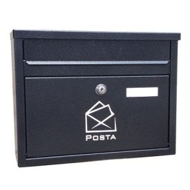   Postaláda fekvő kültéri sorolható cilinderzáras 35x27cm Bronz/antik Varia