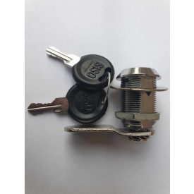   Lemezszekrény zár, fémbútorzár Siso 14.04.491-9  D 19/25 43mm  Hajlított nyelv