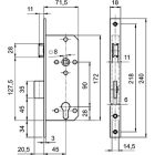 Euro-Elzett 3424 45/90 erősített cilinderes zár 