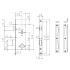 Dose  N8720 45/90/70 beltéri bevéső zár Földesi