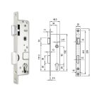 Euro-Elzett N3397V 35/92/22 csapdás, cilinderlyukas, 50-es portálzár, Jobbos 
