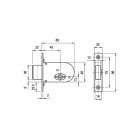 Elzett 700 tasakos másodzár, 2 kulcsos bevéső zár, kéttollú                     