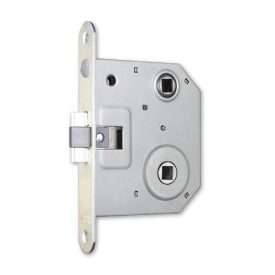    Euro-Elzett Lővér zár,  N4399 TOP toalett bevéső zár, hajlított zárólemezzel 
