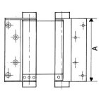 Lengőajtó pánt Bommerpánt 100mm bronz olasz Aldeghi 101AB0100 1pár