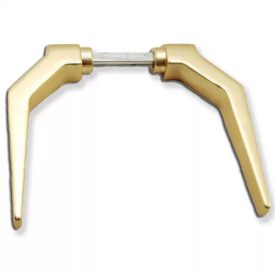   Portál ajtókilincs osztott tengellyel F2 eloxált pezsgő színű Bara