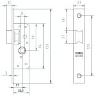 MCM 1548/14 portálzár csapdás 23mm 