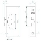 MCM 1552 portálzár görgős 22,5mm 
