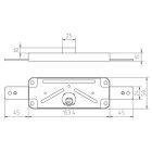 MCM 1511/B redőnyzár kulcsos 