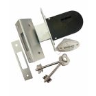 Euro-Elzett  N700 dobozos másodzár, bevéshető reteszzár kéttollú kulcsos, 2 kulccsal, egyforma zárlatú.