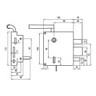 Rászegező kertkapu zár ELZETT N3425 Jobbos 