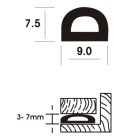 Öntapadós  ajtó/ablaktömítés fehér 6 méter D