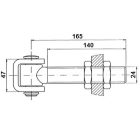 Állítható forgáspontú oszlophoz 24/170mm cod.425024L