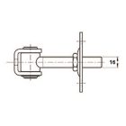 Rögzítőlemezes forgáspont 16 cod.425016P