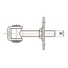 Rögzítőlemezes forgáspont 20 cod.425020P