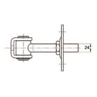 Rögzítőlemezes forgáspont 24  cod.425024P