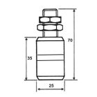 Felső vezetőgörgő 25 tolókapuhoz cod.460025