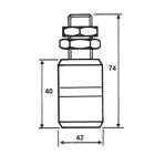 Vezetőgörgő  42x40 rövid !! cod.4604240/A
