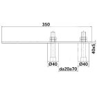 Felső görgőpár betonba cod:567