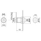 Kéményzár négyzet belsővel 152