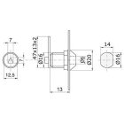 Kéményzár háromszög belsővel 154