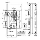 Ipari N110-es 55/72 Balos, Toalett bevéső din zár