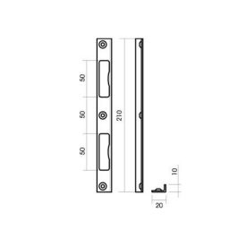 Zárólemez TESLA zárhoz