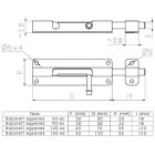Tolózár Bajonettes 90-es egyenes 