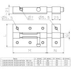 Tolózár Bajonettes lakatolható 100mm hazai 