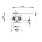 Csapágyazott felső forgáspont 438 50-es