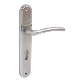 Kilincsgarnitúra M9 fényes W55 cilinderlyukas 9627W