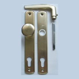   Gombos ajtókilincs garnitúra EL74/85 cilinderlyukas F4 Bronz Színű